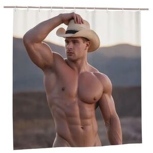 Scenic Cowboy Shower Curtain